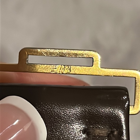 Vintage Christian Dior Agate Leather Belt - Picture 7 of 9